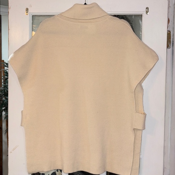Mersea Relaxed Cream  Sweater Vest for Women Coastal Grandma